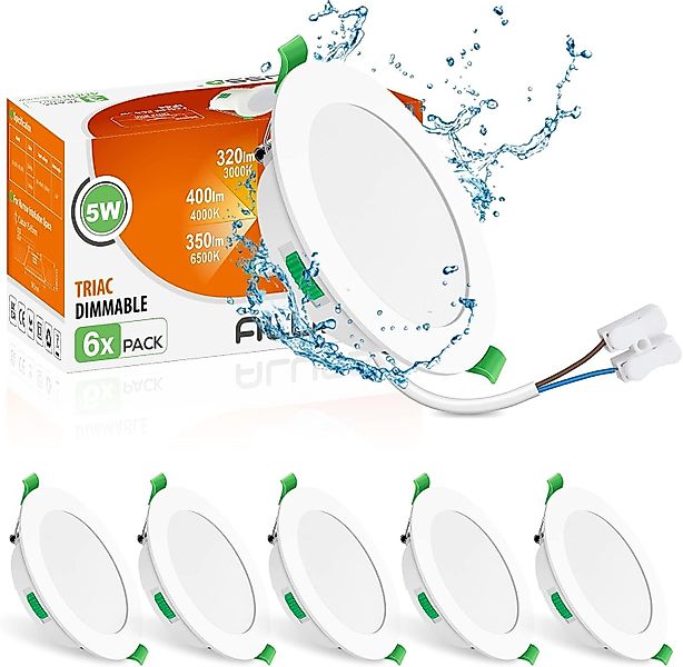 ALUSSO LED Einbaustrahler 6er-Set, 230 V günstig online kaufen