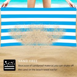 Coonoor Strandtuch Mikrofaser Doppelseitiges Samtstrandtuch Tragbares günstig online kaufen