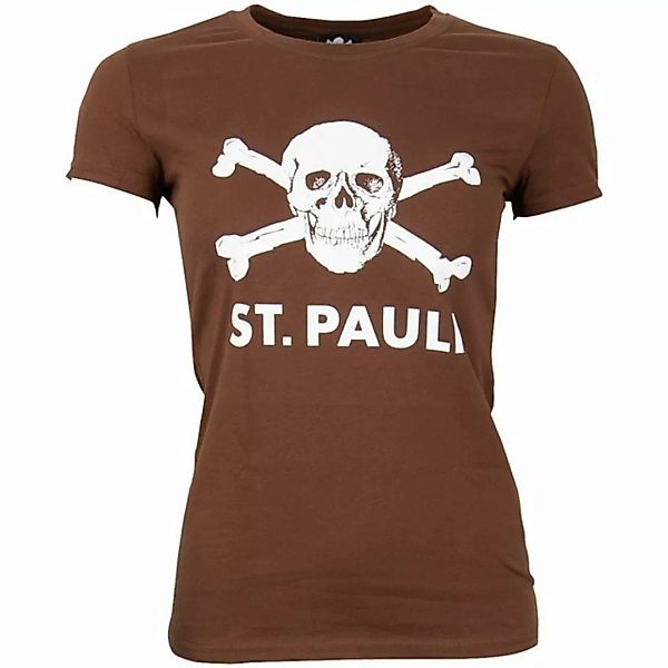 FC St. Pauli T-Shirt Totenkopf taillierter Schnitt günstig online kaufen