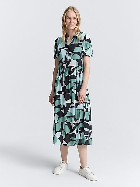 TOM TAILOR Sommerkleid Midi-Kleid mit Muster günstig online kaufen