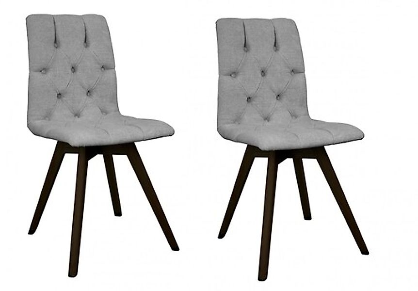 andas Esszimmerstuhl »Rania«, (Set), 2 St., Microfaser, mit Massivholzbeine günstig online kaufen