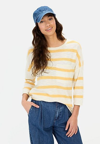 camel active 3/4 Arm-Pullover aus Baumwolle Halbarm Rundhals günstig online kaufen