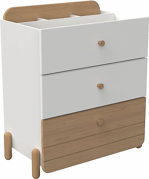 Demeyere GROUP Schubkasten "Edaj", Kommode 3 Schubladen Eiche/Weiss günstig online kaufen
