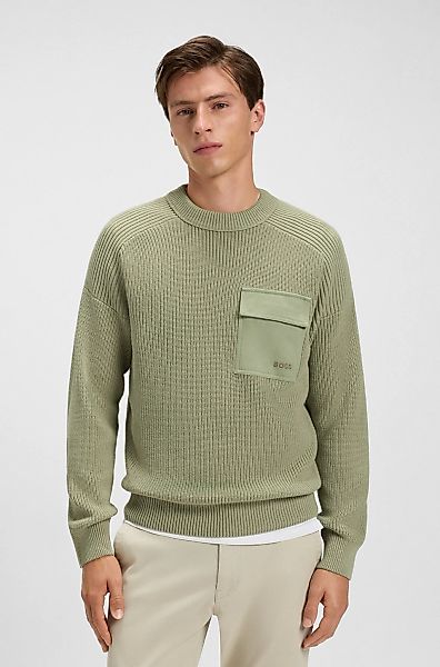 BOSS ORANGE Strickpullover "Kalamaro", mit Brusttasche günstig online kaufen