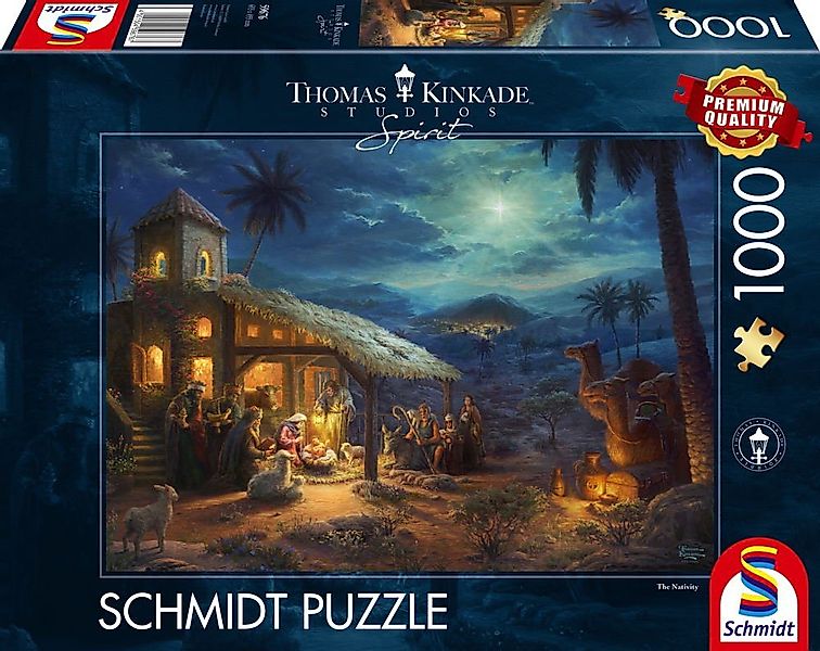 Schmidt Spiele Puzzle 1000 Teile Puzzle Thomas Kinkade Spirit Jesu Geburt 5 günstig online kaufen
