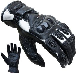 PROANTI Motorradhandschuhe aus Leder, kurz geschnitten günstig online kaufen