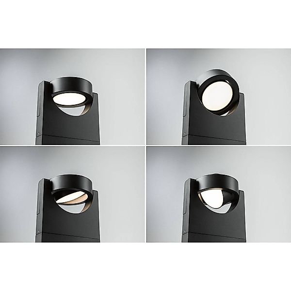 Paulmann LED Pollerleuchte "Swivea IP44 625mm 3000K 8W 460lm 230V Anthrazit günstig online kaufen