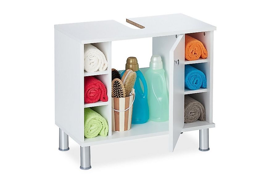 relaxdays Waschbeckenunterschrank weiß günstig online kaufen