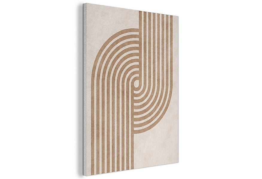 MuchoWow Gemälde Symmetrische Biegung - kupferfarbig, Fotodruck (1 St), Aku günstig online kaufen