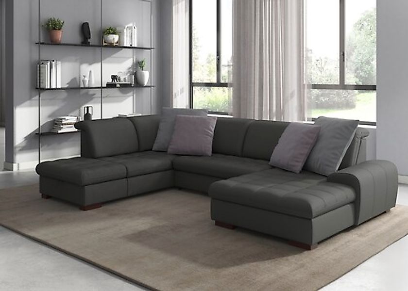 sit&more Wohnlandschaft "Luxor U-Form", wahlweise mit Bettfunktion, Bettkas günstig online kaufen