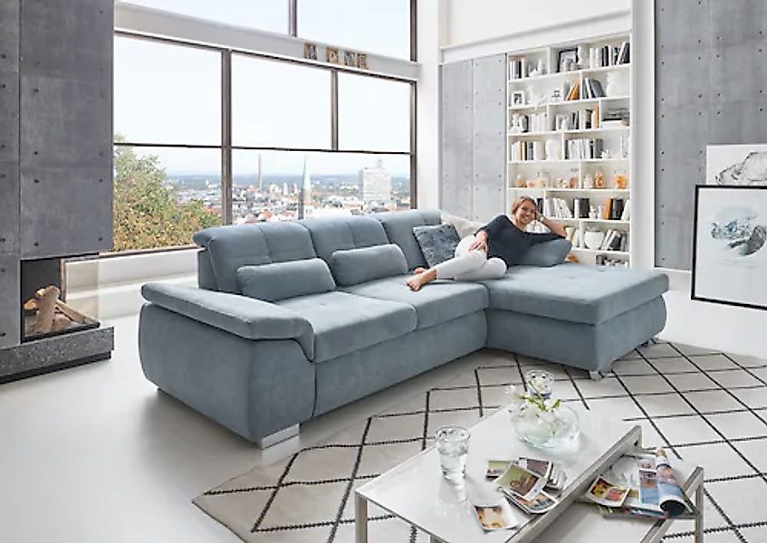 Die PlanBar Ecksofa »MP-IN16037 L-Form mit Kaltschaum-Polsterung« mit Sitzt günstig online kaufen