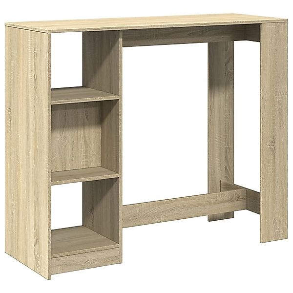 vidaXL Esstisch Bartisch mit Regal Sonoma-Eiche günstig online kaufen