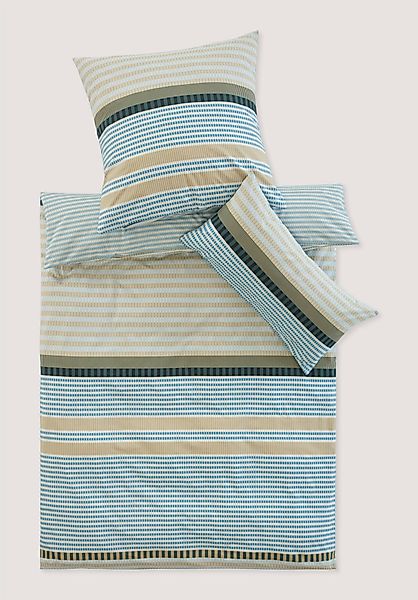 hessnatur Renforcé Wende Bettwäsche JIMA aus Bio-Baumwolle - blau - Größe 1 günstig online kaufen