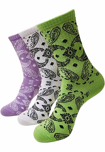URBAN CLASSICS Basicsocken "Urban Classics Unisex Bandana Pattern Socks 3-P günstig online kaufen