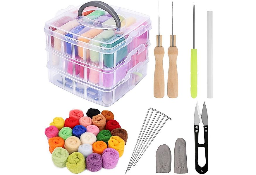 Belle Vous Dekoobjekt Belle Vous Nadelfilz Set für Anfänger mit Aufbewahrun günstig online kaufen