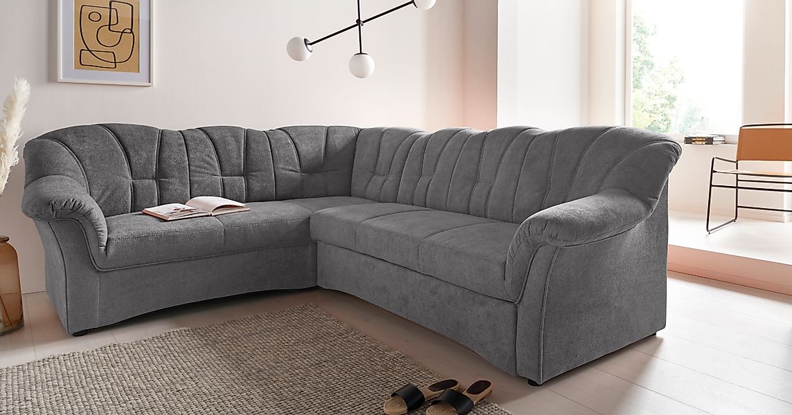 DOMO collection Ecksofa »Papenburg B/T/H: 242/190/84 cm L-Form«, wahlweise günstig online kaufen