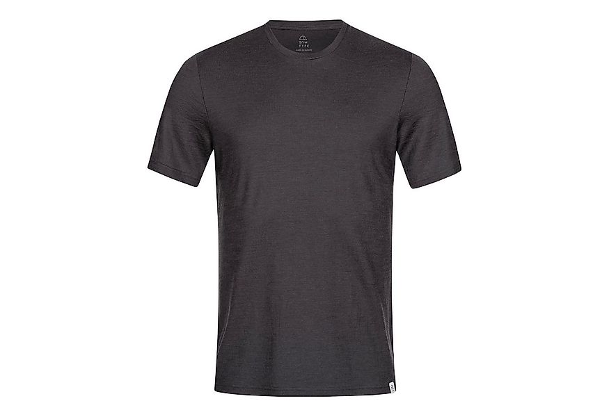 Tom Fyfe T-Shirt TOM FYFE Merino T-Shirt Slim Fit Herren Anthrazit / 2XL günstig online kaufen