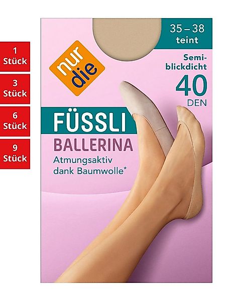 Nur Die Füßlinge Füssli Ballerina Damen (1er/3er/6er/9er Pack, 6-Paar) snea günstig online kaufen