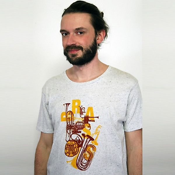 T-shirt Brass, Bio-baumwolle, Herren, Blasinstrumente günstig online kaufen