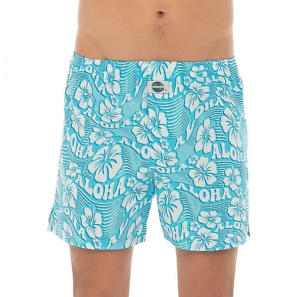 D.E.A.L International Boxershorts Blau mit All-Over Print günstig online kaufen