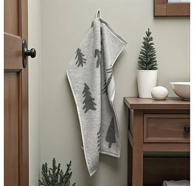 Cawö Home Gästehandtuch WINTER EDITION Tannen 6273, Baumwolle günstig online kaufen