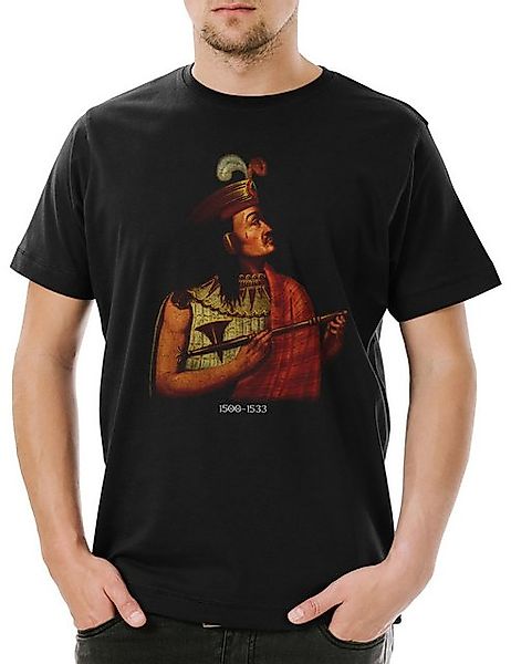 Urban Backwoods Print-Shirt Atahualpa Portrait Herren T-Shirt Portrait Bild günstig online kaufen