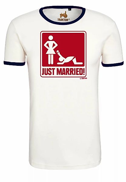 LOGOSHIRT T-Shirt "Just Married", mit lustigem Print günstig online kaufen