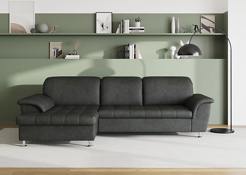 DOMO collection Ecksofa "Franzi Steppung im Sitzbereich B7T/H: 278/162/80 c günstig online kaufen