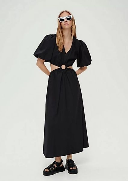 QS Minikleid Zweiteiliges Popeline-Kleid Cut Out, Raffung günstig online kaufen