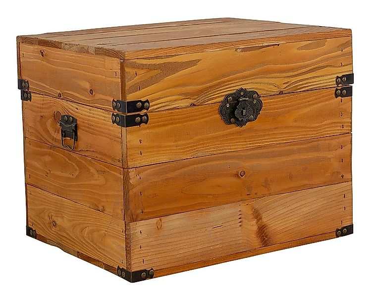 Kistenkolli Altes Land Allzweckkiste Holztruhe mit Deckel Elsa Ocker Schatz günstig online kaufen