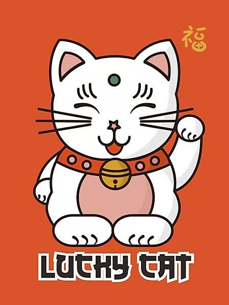 Poster / Leinwandbild - Lucky Cat günstig online kaufen