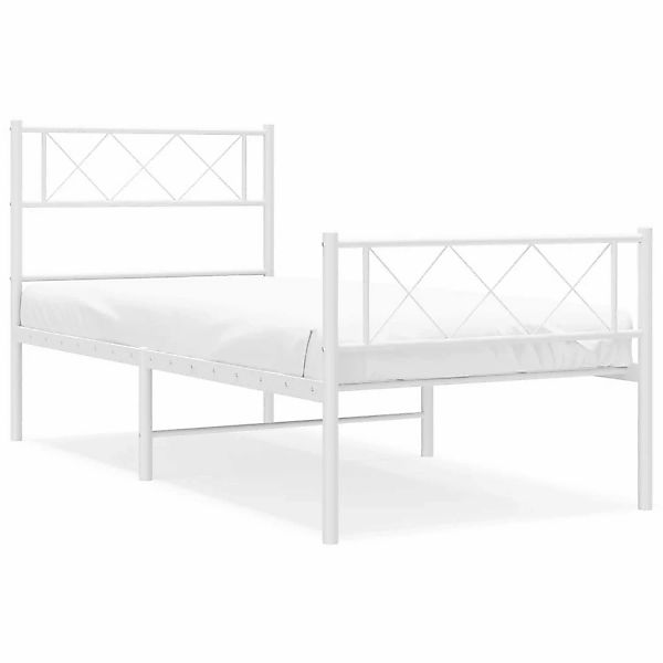 vidaXL Bett Bettgestell mit Kopf- und günstig online kaufen