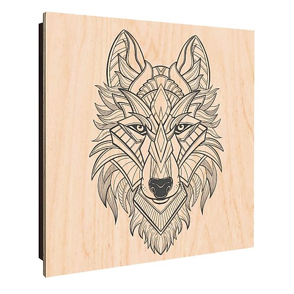 Banjado Schlüsselkasten Holz 30x30cm Schwarz Scharnier Rechts 50 Haken Desi günstig online kaufen