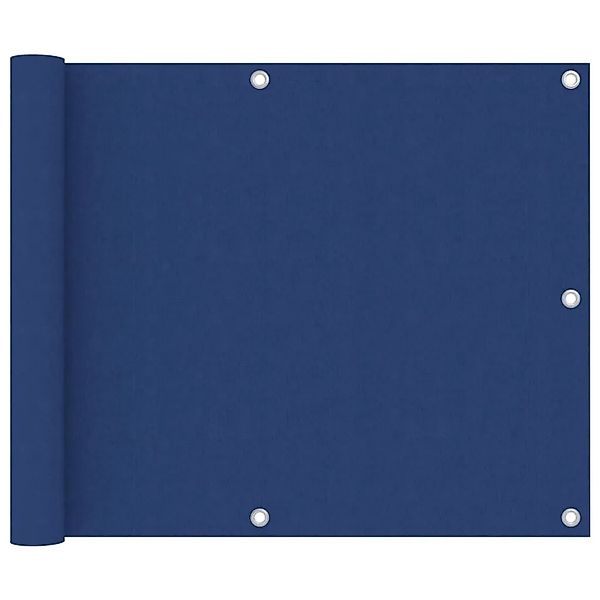 vidaXL Balkon-Sichtschutz Blau 75x600 cm Oxford-Gewebe 135011 günstig online kaufen