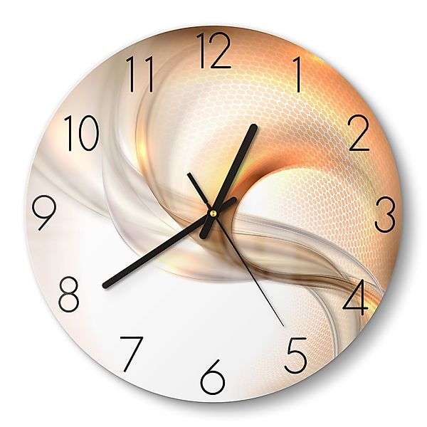 DEQORI Wanduhr 'Schwingungen im Licht' (Glas günstig online kaufen