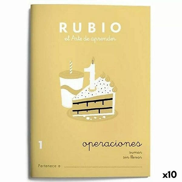 Mathematik-notizbuch Rubio Nº1 Spanisch 20 Bettlaken 10 Stück günstig online kaufen