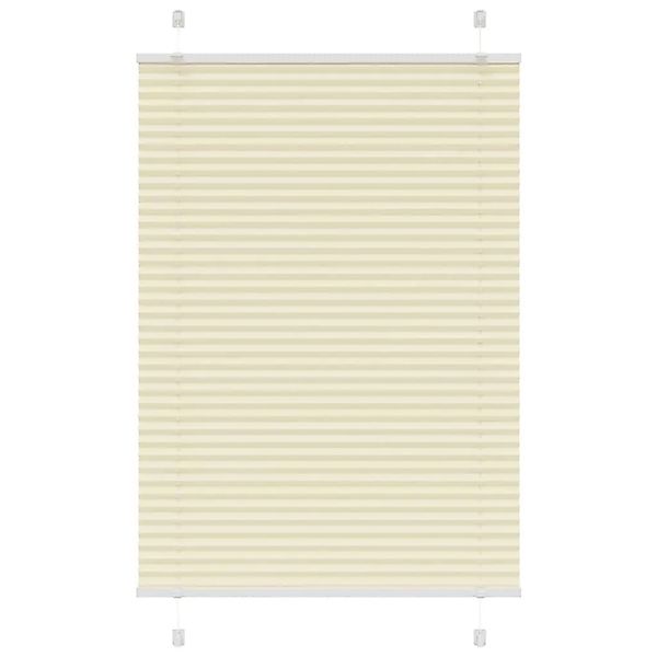 vidaXL Plissee Creme 95x150 cm Stoffbreite 94,4 cm Polyester 4015295 günstig online kaufen