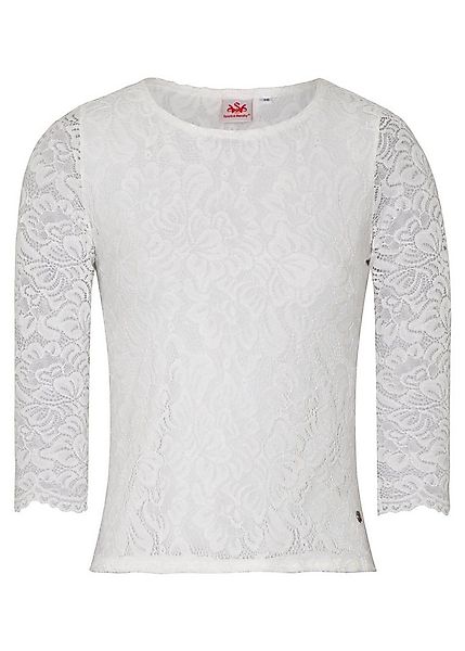 Spieth & Wensky Trachtenbluse Alheim Rundhals Ausschnitt günstig online kaufen