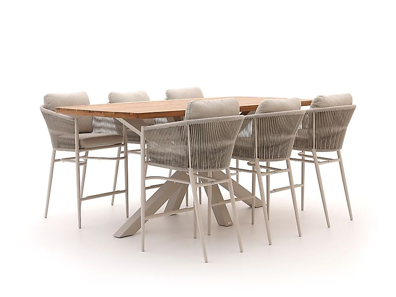 Bellagio Mineo/Induno Dänisch oval 220cm Gartenbar 7-Teilig günstig online kaufen