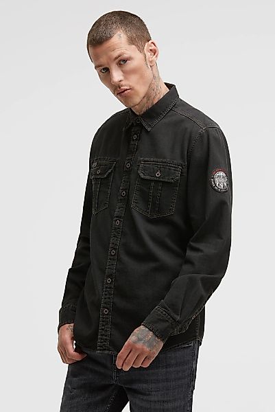 CAMP DAVID Langarmhemd mit Brusttaschen günstig online kaufen