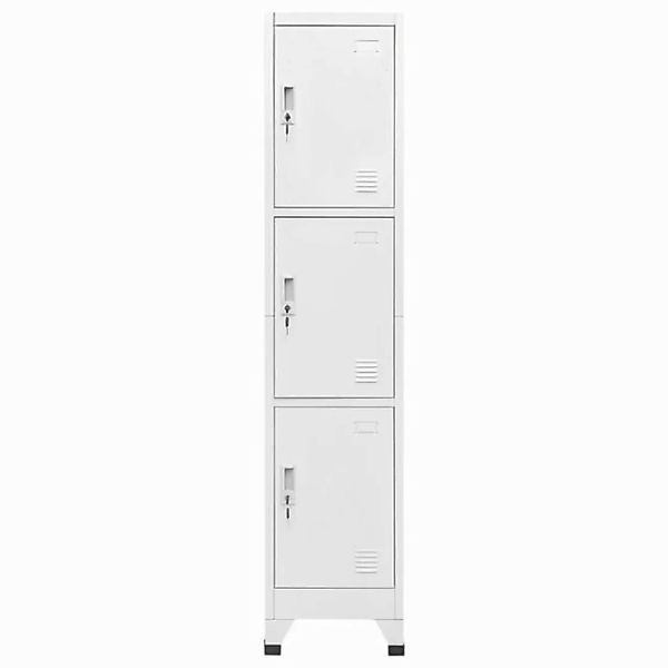 vidaXL Mehrzweckschrank Schließfachschrank mit 3 Fächern 38x45x180 cm günstig online kaufen