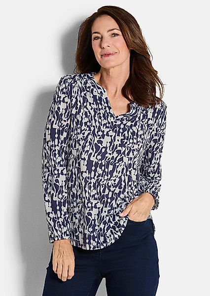 GOLDNER Kurzarmbluse Kurzgröße: Blusenshirt in femininer günstig online kaufen