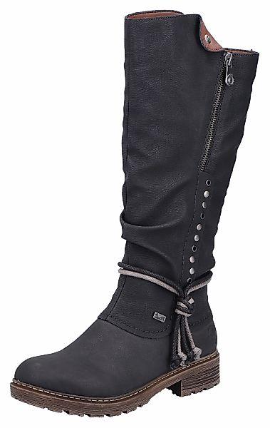 Rieker Winterstiefel, Langschaftstiefel, Blockabsatz, TEX-Membran, Nieten u günstig online kaufen