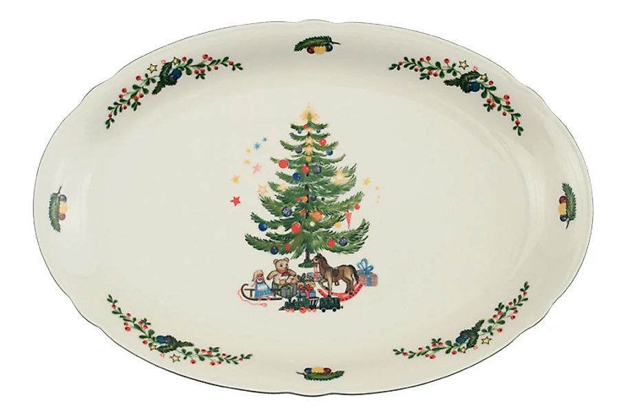 Seltmann Weiden Servierplatte "Marieluise Weihnachten" Platte oval, 34 x 26 günstig online kaufen