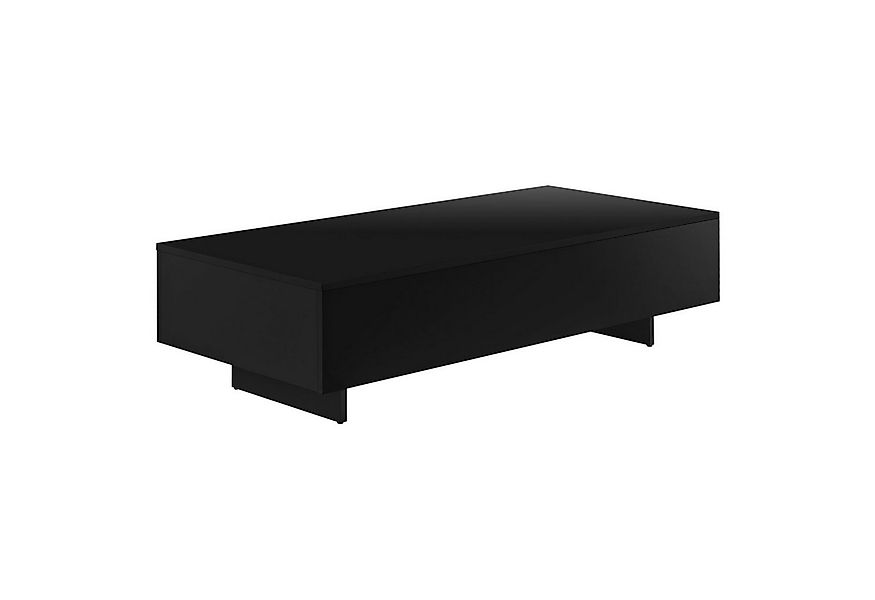 en.casa Couchtisch, »Lärketorp« Wohnzimmertisch 115x55x31cm Schwarz Hochgla günstig online kaufen