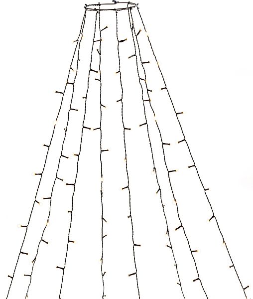 KONSTSMIDE LED-Baummantel Weihnachtsdeko aussen, Christbaumschmuck, 8h günstig online kaufen