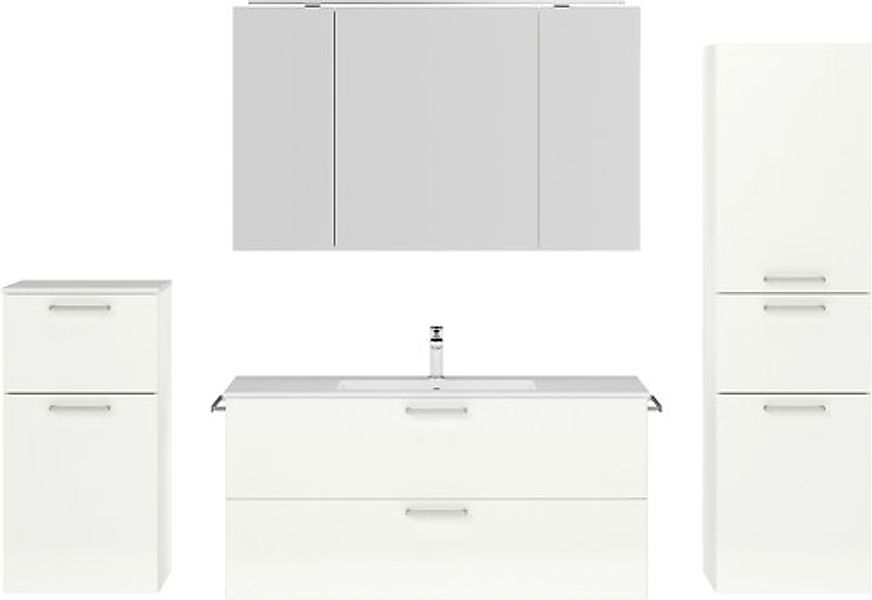 nobilia® Badmöbel-Set »Tolvina« vormontiert, mit Soft-Close, 4 Stk. tlg. günstig online kaufen
