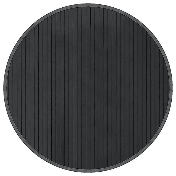 vidaXL Teppich Rund Grau 60 cm Bambus 376976 günstig online kaufen