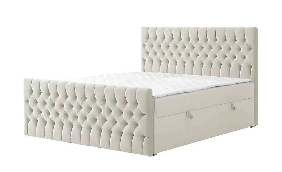 Boxbett mit Bettkasten und Fußteil Belek King ¦ beige ¦ Maße (cm): B: 120 H günstig online kaufen