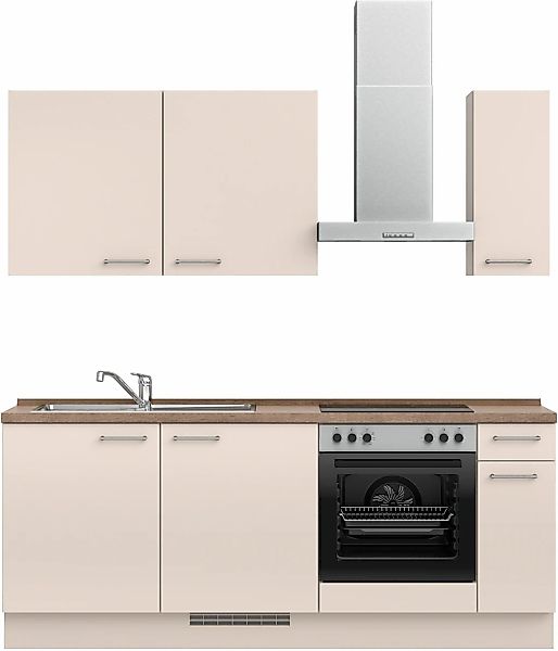 nobilia Küchenzeile ""Laser I", Ausrichtung wählbar, Breite 210 cm" vormont günstig online kaufen